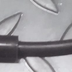 Tulpanjohto kupariydin, silikoni, 7mm musta, vastukseton